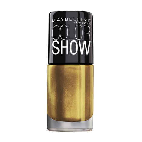 Buy Maybelline New York Color Show Bright Sparks Nail Polish Burnished Gold 707 - Purplle