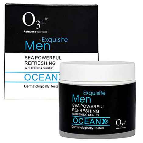 Buy O3+ Men Sea Powerful Refreshing Whitening Scrub(300ml) - Purplle