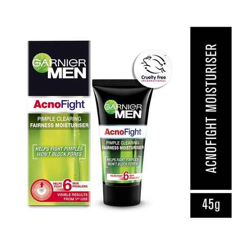 Buy Garnier Men Acno Fight Pimple Clearing Whitening Cream (45 g) - Purplle