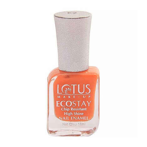 Buy Lotus Herbals EcoStay Nail Enamels Coral Shine (10 ml) - Purplle