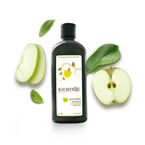 Buy Richfeel Green Apple Shampoo (500 ml) - Purplle