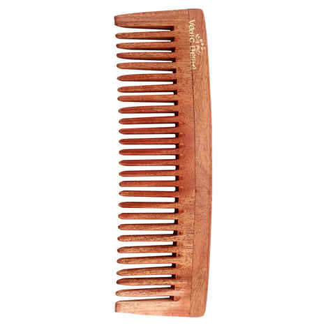 Buy Vedic Delite Neem Wooden Wide Tooth Comb - Purplle