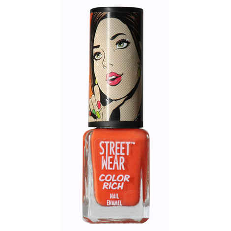 Buy Streetwear Color Rich Nail Enamel - Saucy Orange 38 (5 ml) - Purplle