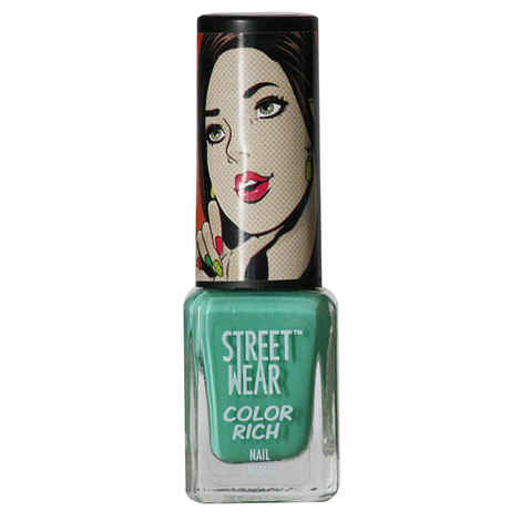 Buy Streetwear Color Rich Nail Enamel - Dragonfly Green (5 ml) - Purplle