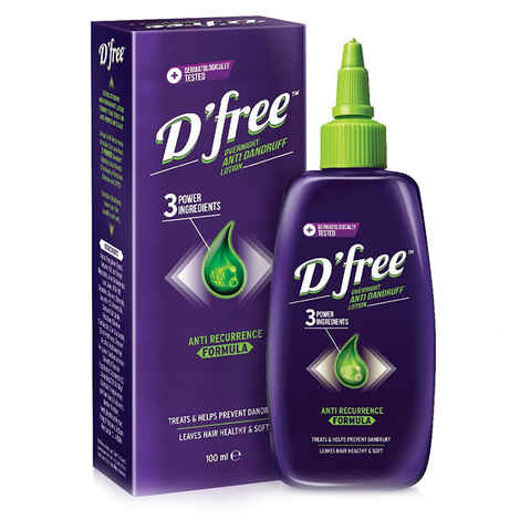 Buy D'free Overnight Anti Dandruff Lotion (100 ml) - Purplle