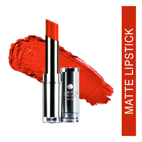 Buy Lakme Absolute Matte Lipstick Tangerine Lush (3.7 g) - Purplle
