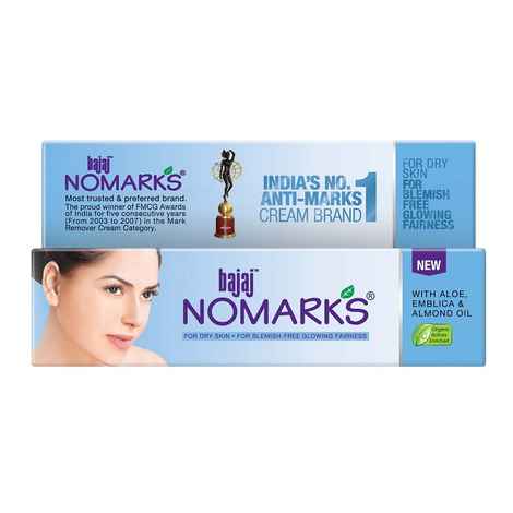 Buy Nomarks Anti Marks Cream For Blemish Free Glowing Fairness (Blue) (25 g) - Purplle