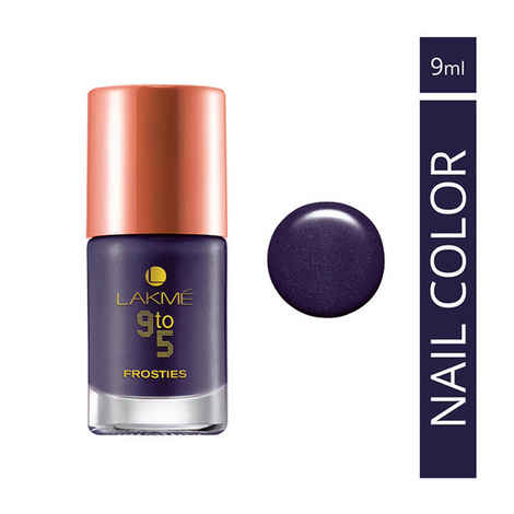 Buy Lakme 9 to 5 Nail Frosties Purple Frost (9 ml) - Purplle