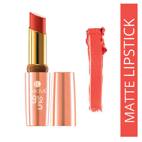 Buy Lakme 9 to 5 Matte Lip Color Vermilion Fired MR6 (3.6 g) - Purplle