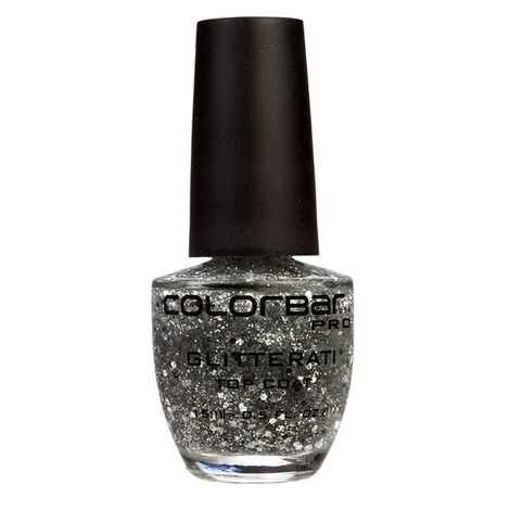 Buy Colorbar Glitterati Top Coat Retro Silver 001 (15 ml) - Purplle