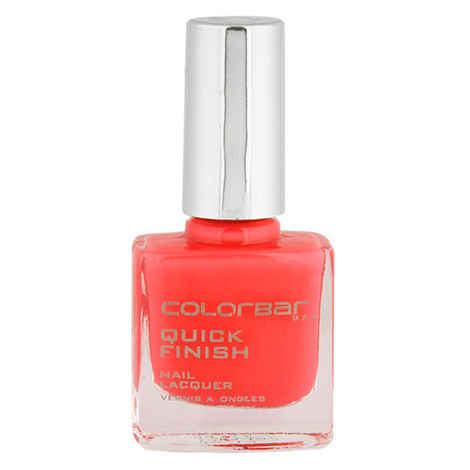Buy Colorbar Quick Finish Nail Laqure Twisted Peach 17 (9 ml) - Purplle