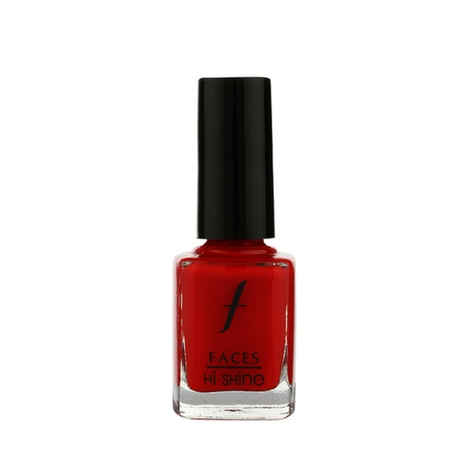 Buy Faces Canada Hi Shine Nail Enamel Bright Red 71 (9 ml) - Purplle