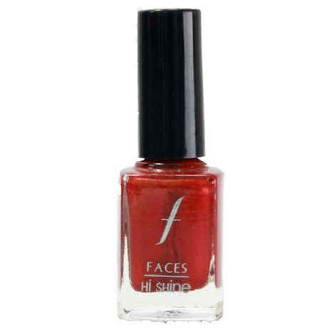 Buy Faces Canada Hi Shine Nail Enamel Chili Red 34 (9 ml) - Purplle