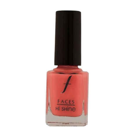 Buy Faces Canada Hi Shine Nail Enamel Coral Pink 45 (9 ml) - Purplle