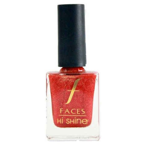 Buy Faces Canada Hi Shine Nail Enamel Together Forever- Red 123 (9 ml) - Purplle