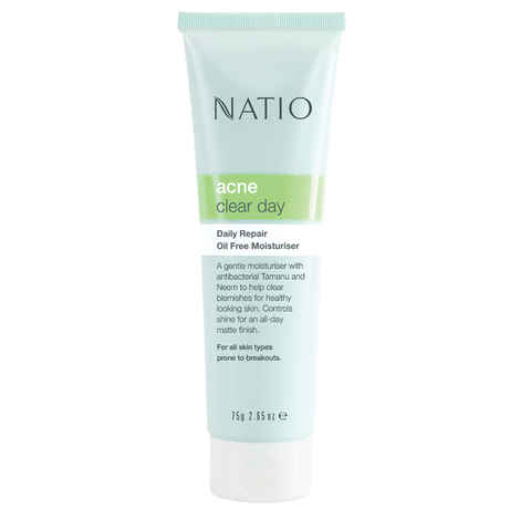 Buy Natio Acne Clear Day Daily Repair Oil Free Moisturiser (75 g) - Purplle