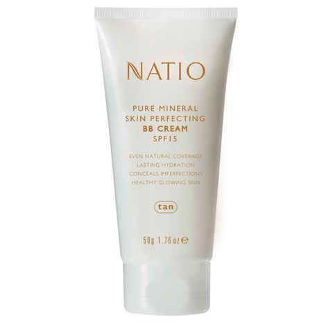 Buy Natio Pure Mineral Skin Perfecting BB Cream SPF 15 Tan (50 g) - Purplle