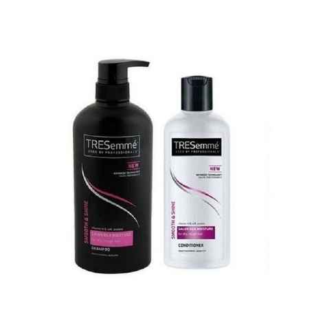 Buy Tresemme Smooth & Shine Shampoo (580 ml) + Tresemme Smooth & Shine Conditioner (90 ml) Free - Purplle