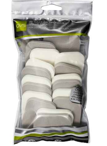 Buy QVS 20 Make-Up Sponges Value Pack (Rectangle) - Purplle