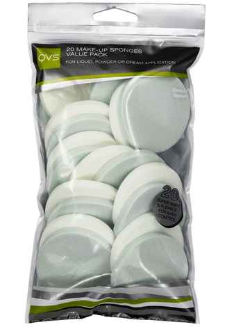 Buy QVS 20 Make-Up Sponges Value Pack (Round) 3 - Purplle