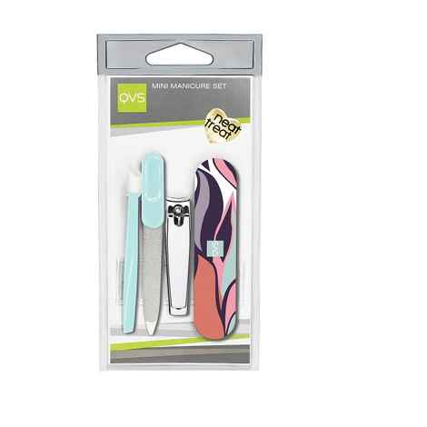 Buy QVS Neat Treat Mini Manicure Set (Natural) - Purplle