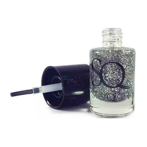 Buy Stay Quirky Nail Polish, Glitter, Silver - Flashy Mess 687 (10 ml) - Purplle