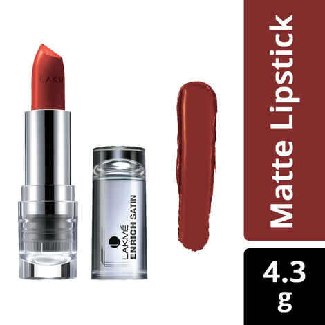Buy Lakme Enrich Satin Lip Color Shade R354 (4.3 g) - Purplle