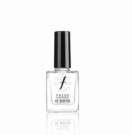 Buy Faces Canada Hi Shine Nail Enamel Top Coat 136 (9ml) - Purplle