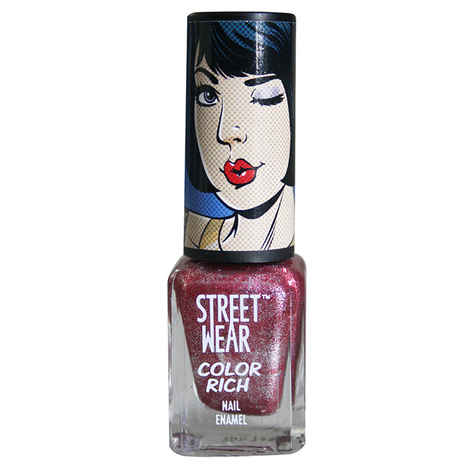 Buy Street Wear Color Rich Nail Enamel Berry Bling 5 (5 ml) - Purplle