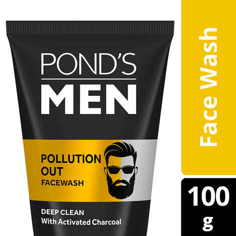 Buy Ponds Menz Pollution Out Facewash (100 g) (P) - Purplle