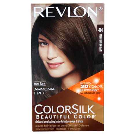 Buy Revlon Colorsilk Hair Color With 3D Color Technology - Medium Brown 4N - Purplle