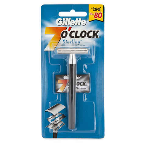 Buy Gillette 7 O'Clock Sterling DE Razor - Purplle