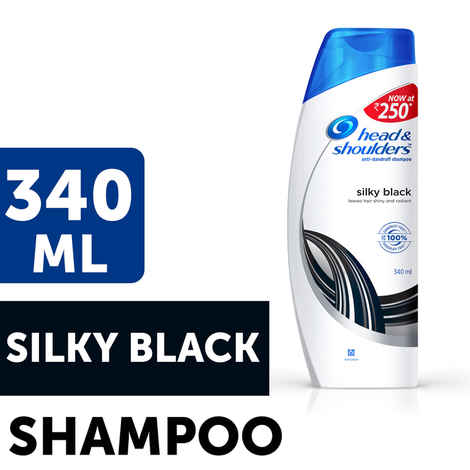 Buy Head & Shoulders Silky Black Shampoo (340 ml) - Purplle