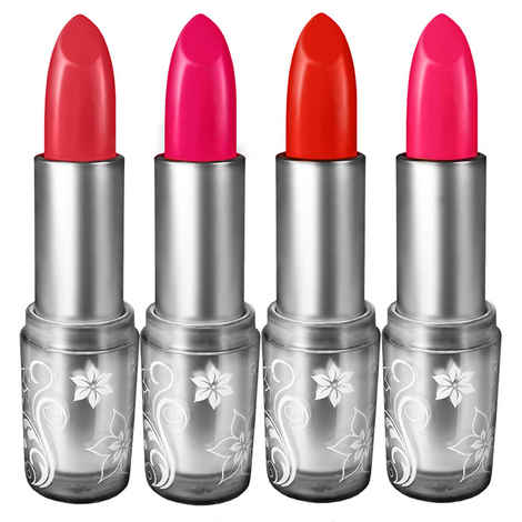 Buy Organistick Lipstick Combo Pack: Blood Red, Magenta, Orange Red and Hot Pink Pack No. 1 (16 g) - Purplle