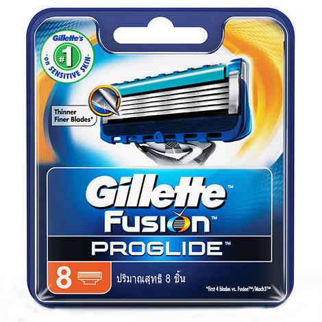 Buy Gillette Fusion Proglide FlexBall Manual Shaving Razor Blades (Cartridge) 8s Pack - Purplle