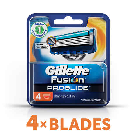 Buy Gillette Fusion Proglide FlexBall Manual Shaving Razor Blades (Cartridge) 4s pack - Purplle