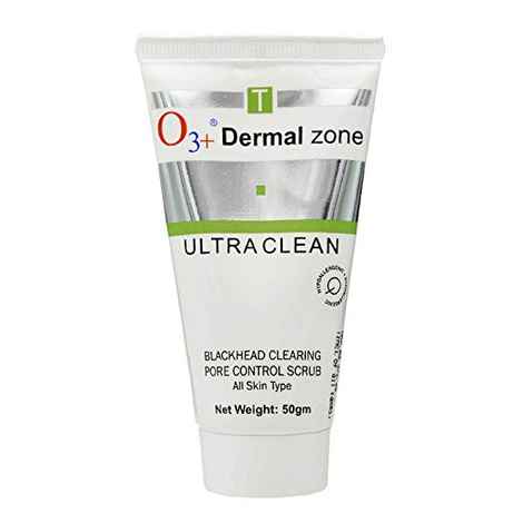 Buy O3+ Dermal Zone Ultra Clean Blackhead Clearing Pore Control Scrub for All Skin Type (50g) - Purplle