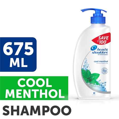 Buy Head & Shoulders Cool Menthol Shampoo (675 ml) - Purplle