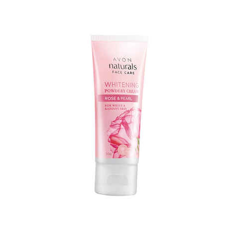 Buy Avon Naturals Rose & Pearl Whiteing Powdery Cream (50 g) - Purplle