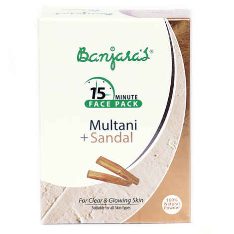 Buy Banjara's 15 Minutes Face Pack Multani with Sandal (100 g) - Purplle