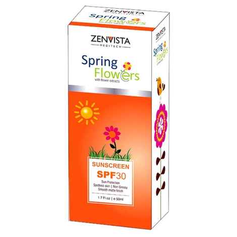 Buy Zenvista Spring Flower Sunscreen (50 ml) - Purplle
