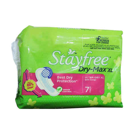 Buy Stayfree Drymax Ultra Dry XL 7 - Purplle