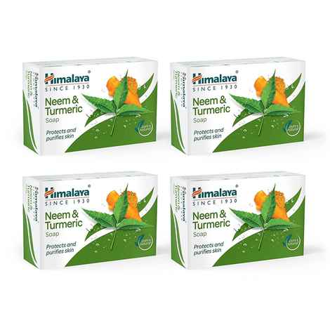 Buy Offer - Himalaya Neem & Turmeric Soap (125 g x 4 N) - Save Rs.20 (On Pack) - Purplle