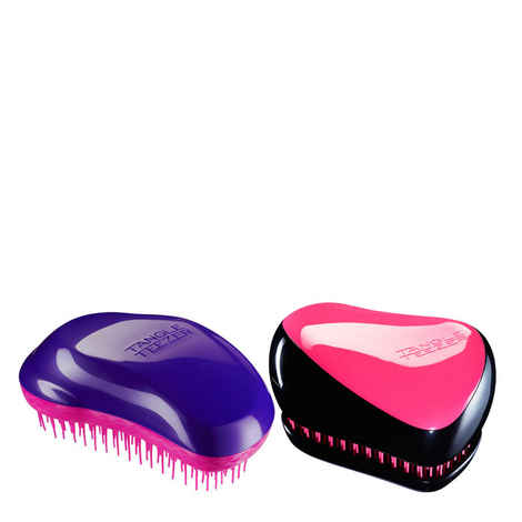 Buy Tangle Teezer Combo Original Purple and Pink and Compact Pink and Black - Purplle