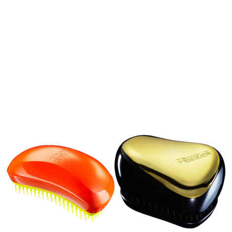 Buy Tangle Teezer Combo Salon Elite Orange and Yellow and Compact Gold and Black - Purplle
