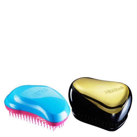 Buy Tangle Teezer Combo Original Blue and Pink and Compact Gold and Black - Purplle