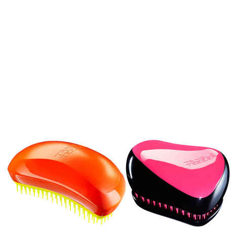 Buy Tangle Teezer Combo Salon Elite Orange and Yellow and Compact Pink and Black - Purplle