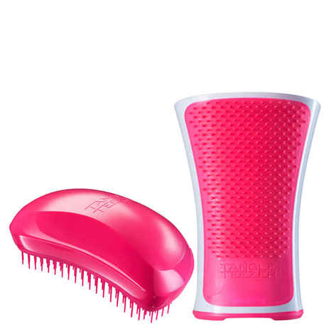 Buy Tangle Teezer Combo Salon Elite Pink and Aqua Pink and White - Purplle