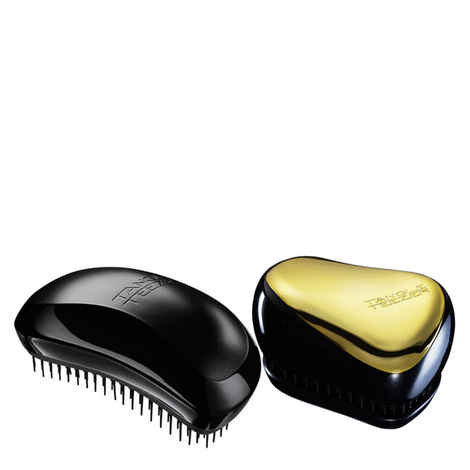 Buy Tangle Teezer Combo Salon Elite Black and Compact Gold and Black - Purplle