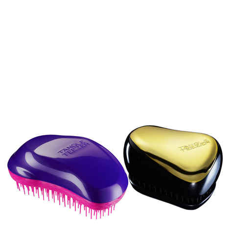 Buy Tangle Teezer Combo Original Purple and Pink and Compact Gold and Black - Purplle